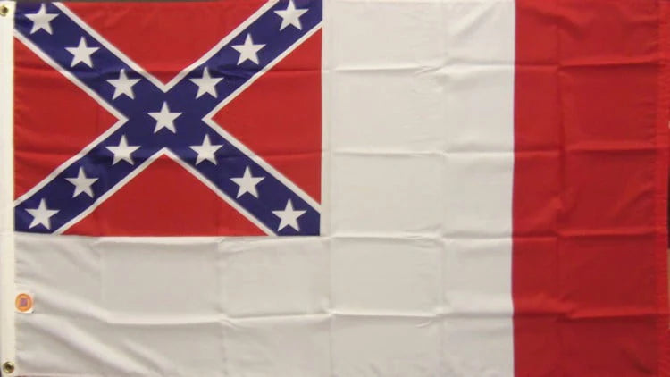 3rd National Confederate Flag - 3'x5' - For Outdoor Use