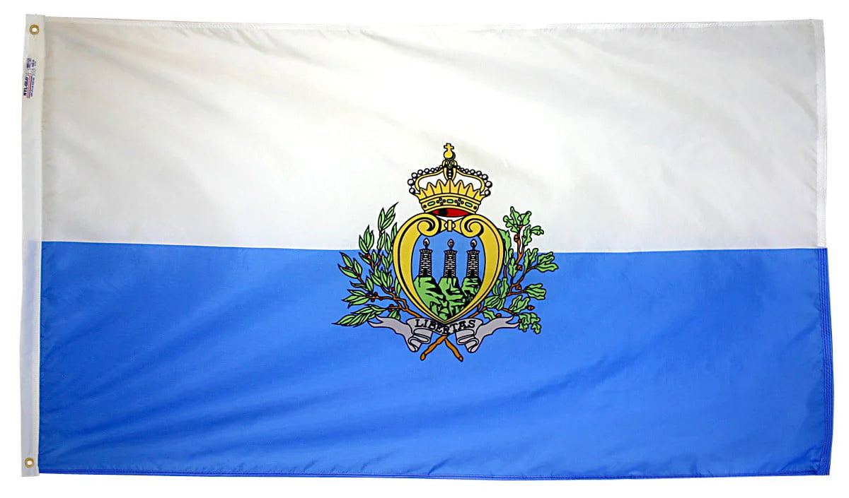 San Marino Flag - For Outdoor Use