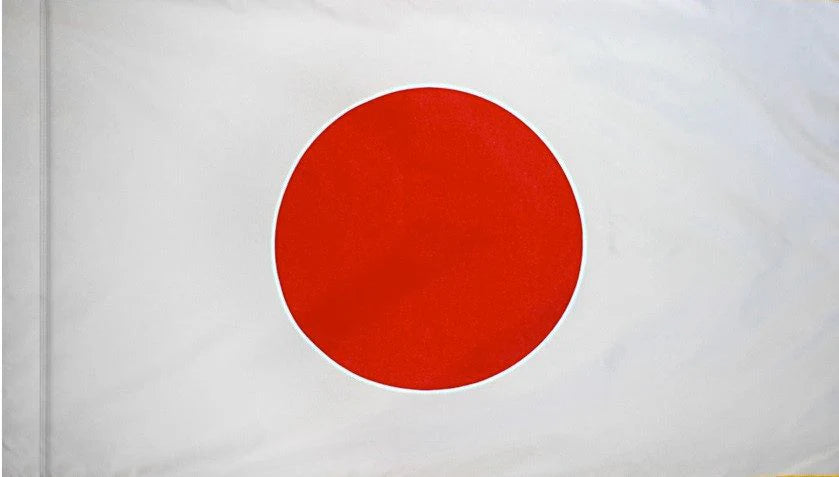 Japan Flag with Pole Sleeve - For Indoor Use