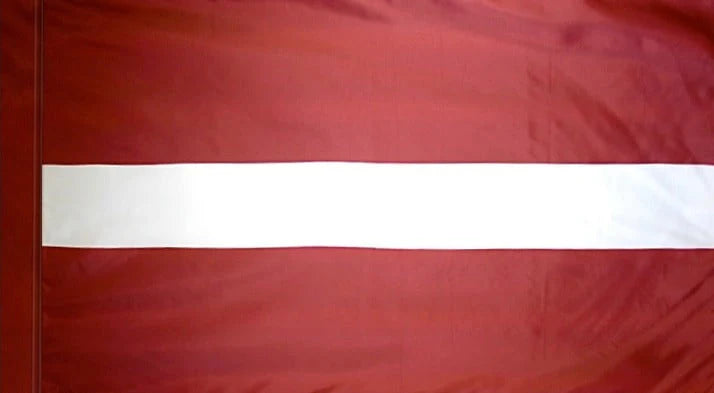 Latvia Flag with Pole Sleeve - For Indoor Use