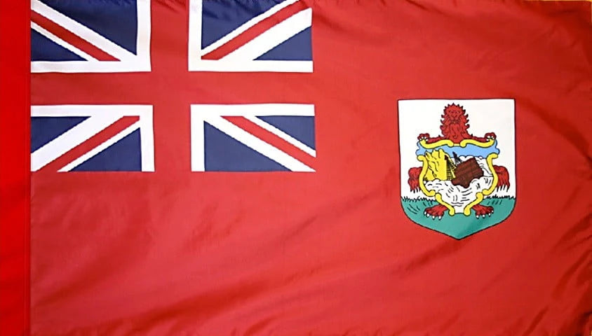 Bermuda Flag with Pole Sleeve - For Indoor Use