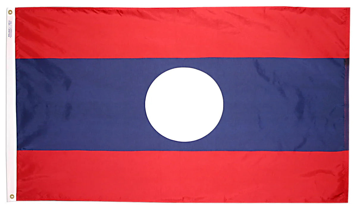 Laos Flag - For Outdoor Use