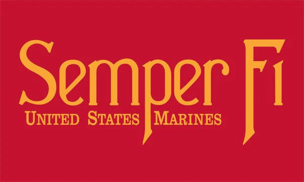 Marine Corps Semper Fi Flag - 3'x5' - For Outdoor Use