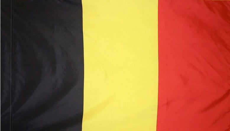 Belgium Flag with Pole Sleeve - For Indoor Use