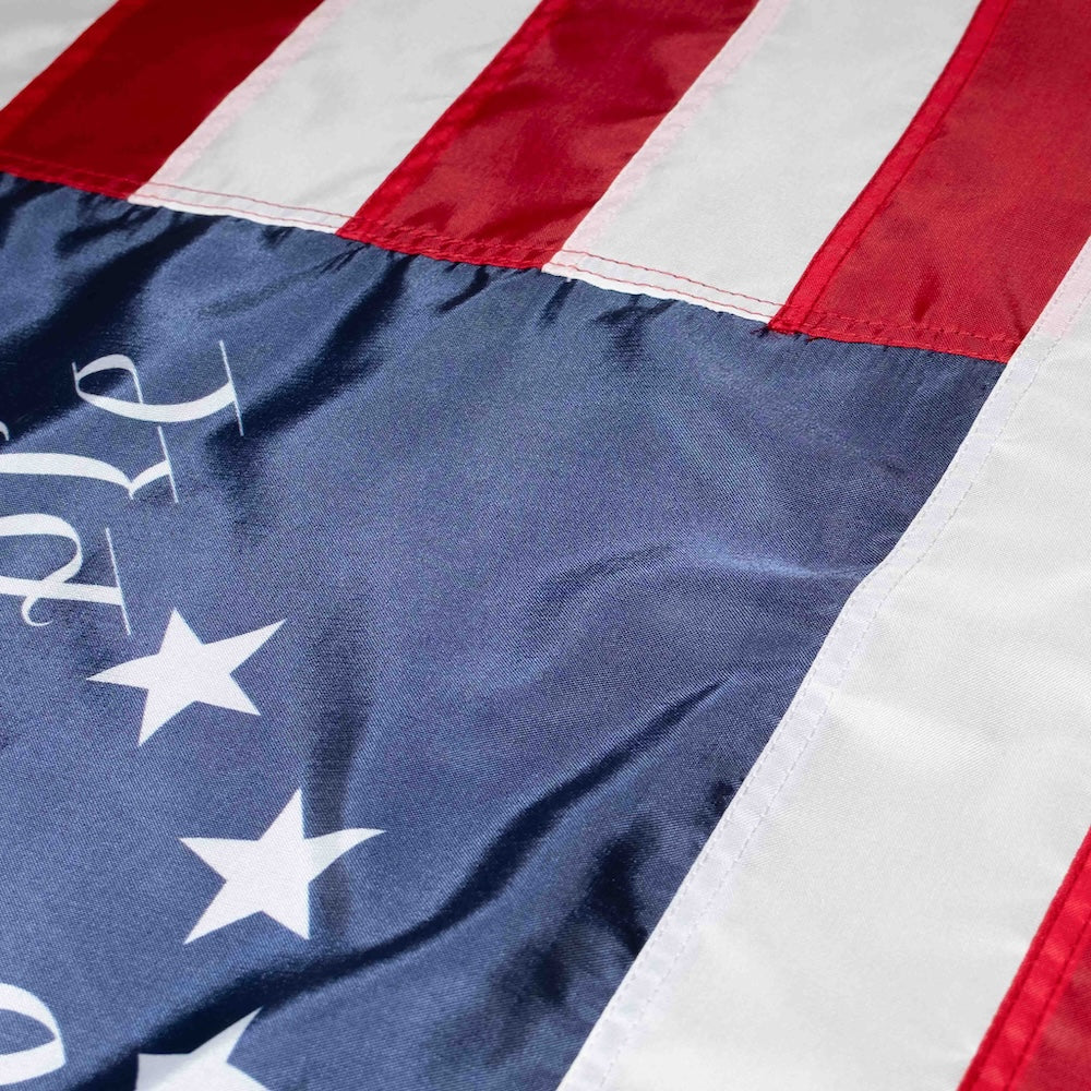 Betsy Ross "We The People" nylon flag stars and stripes