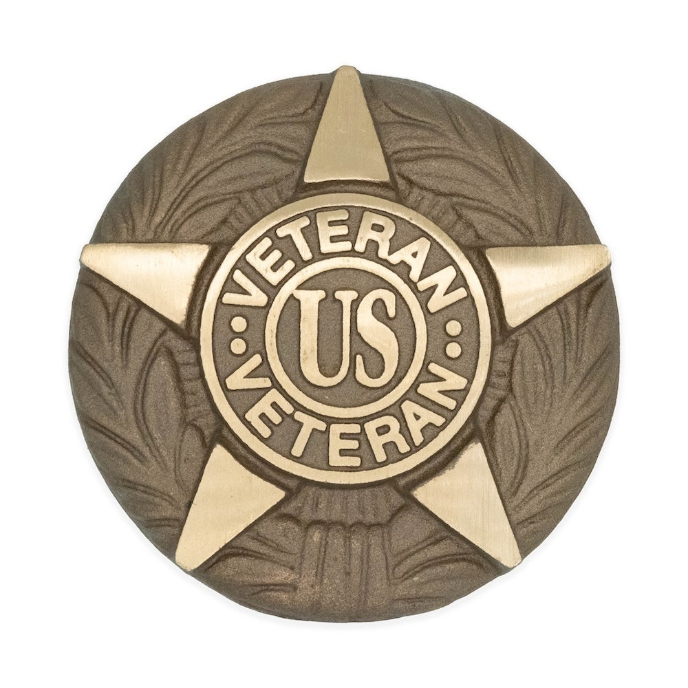 Bronze US Veteran grave marker