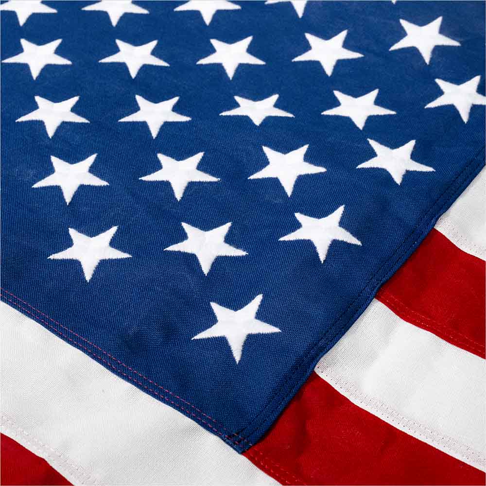 Standard Cotton American flag star field and stripes