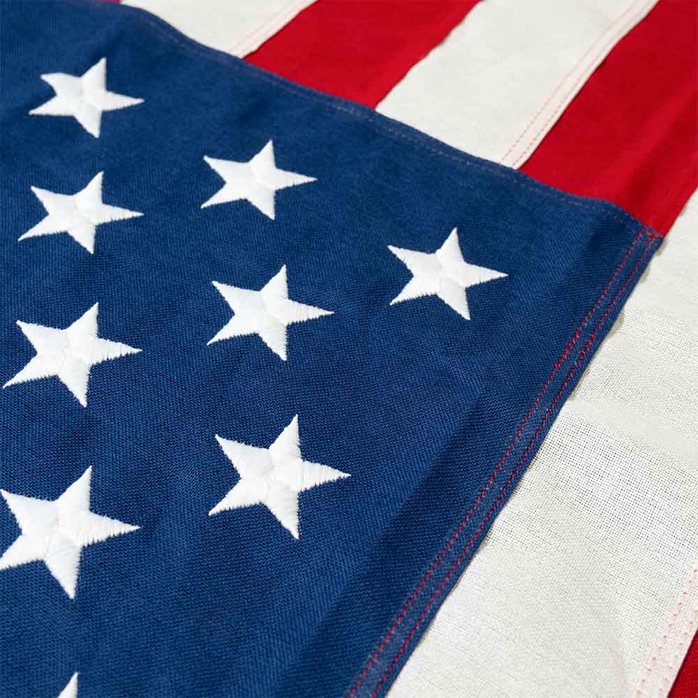 Standard Cotton American flag star field and stripes