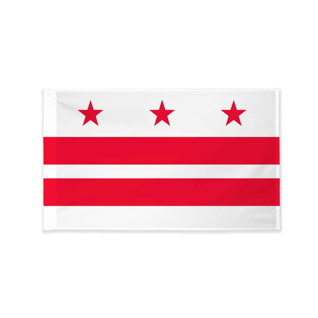 District of Columbia flag with pole sleeve
