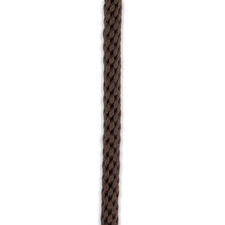 Bronze halyard rope cut to length for flagpoles, durable outdoor-grade cord for raising and lowering flags.