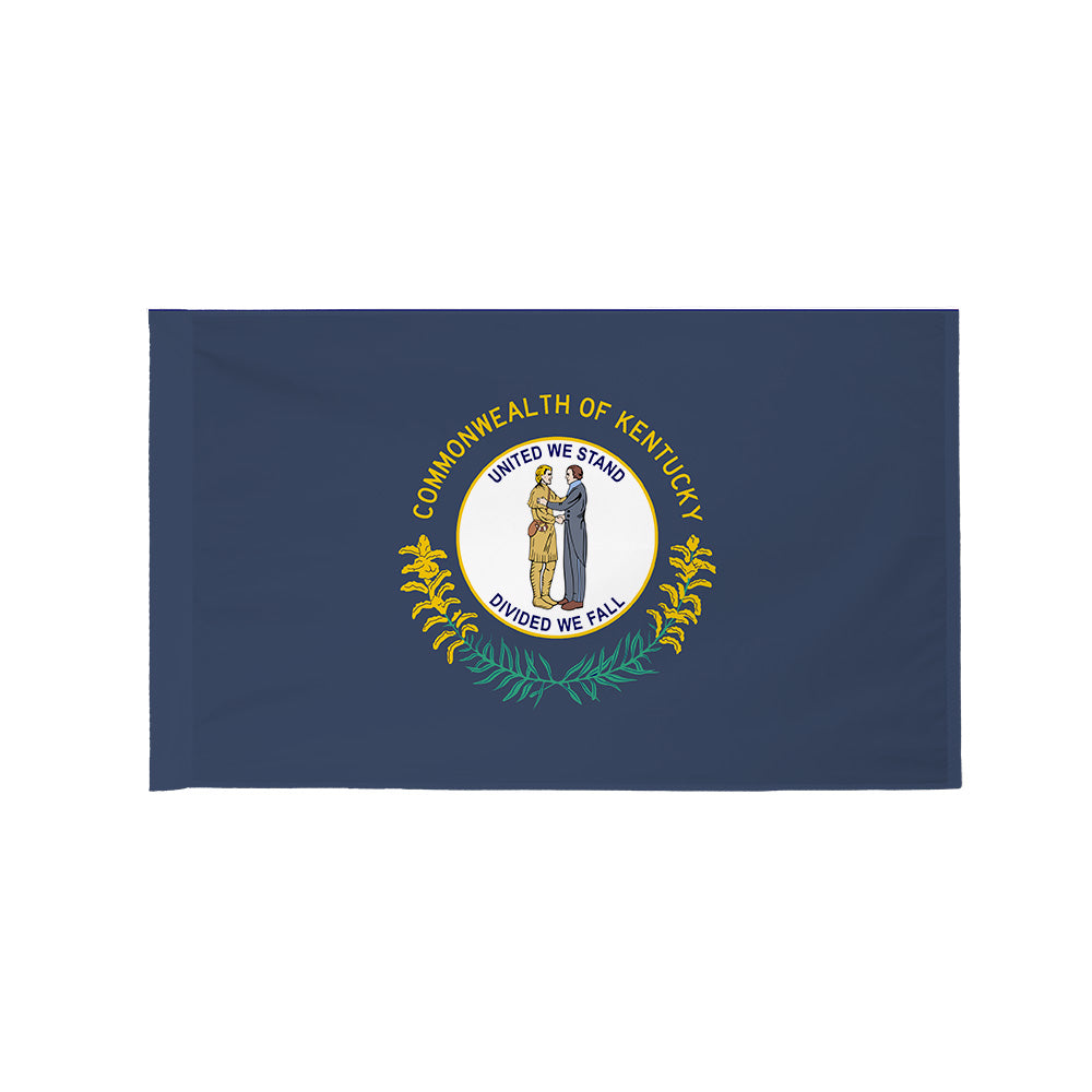 Kentucky state flag with pole sleeve