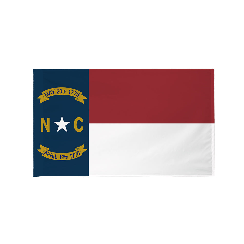 North Carolina state flag with pole sleeve