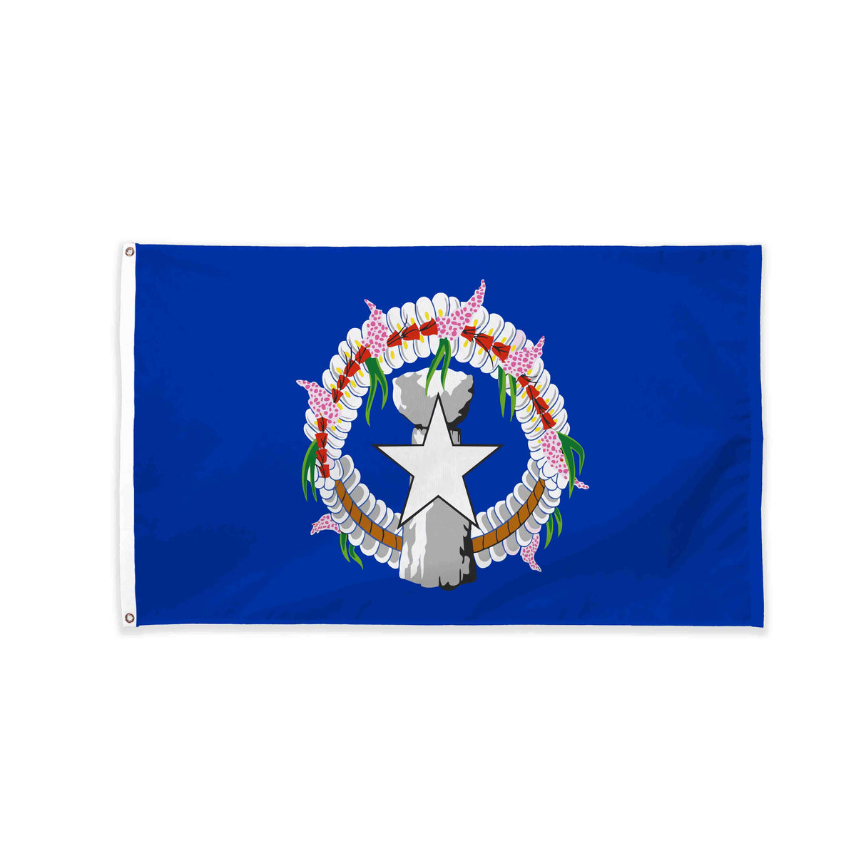 Northern Marianas flag with grommets