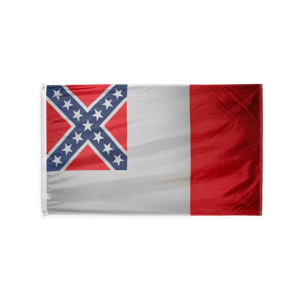 Nylon Third Confederate flag with grommets