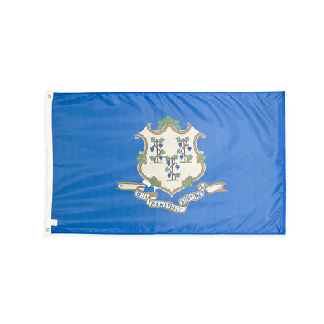 Nylon Connecticut state flag with grommets