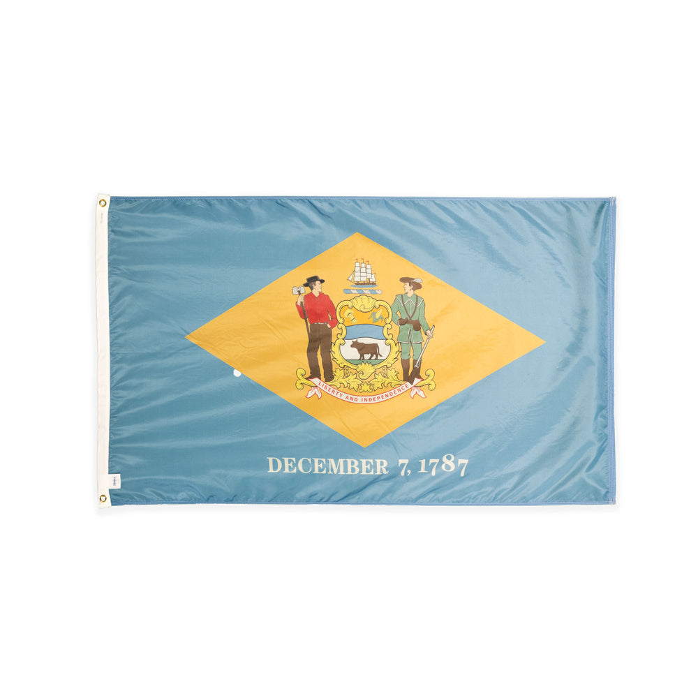 Nylon Delaware state flag with grommets