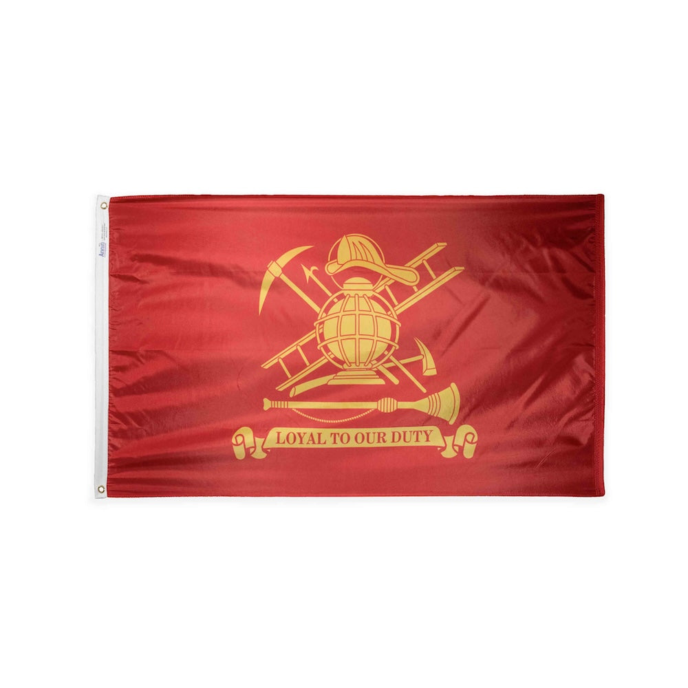 Nylon Fireman flag grommets