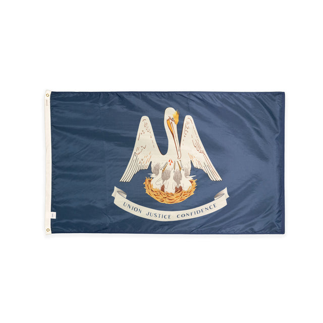 Nylon Louisiana state flag with grommets