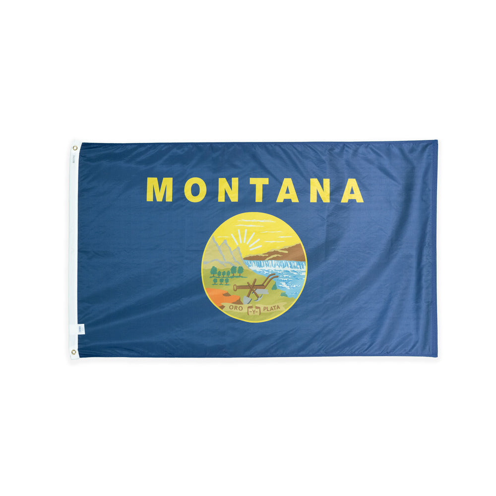 Nylon Montana state flag with grommets