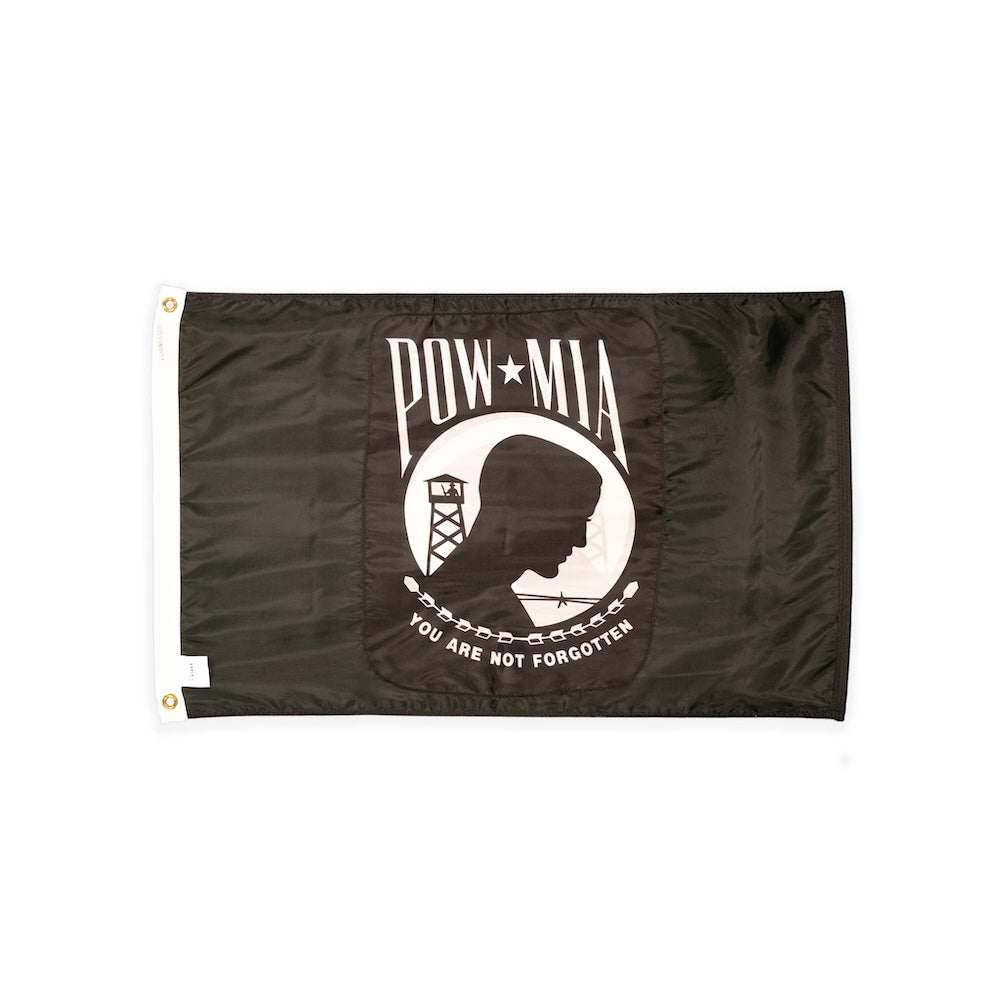 Nylon double sided POW/MIA flag with grommets