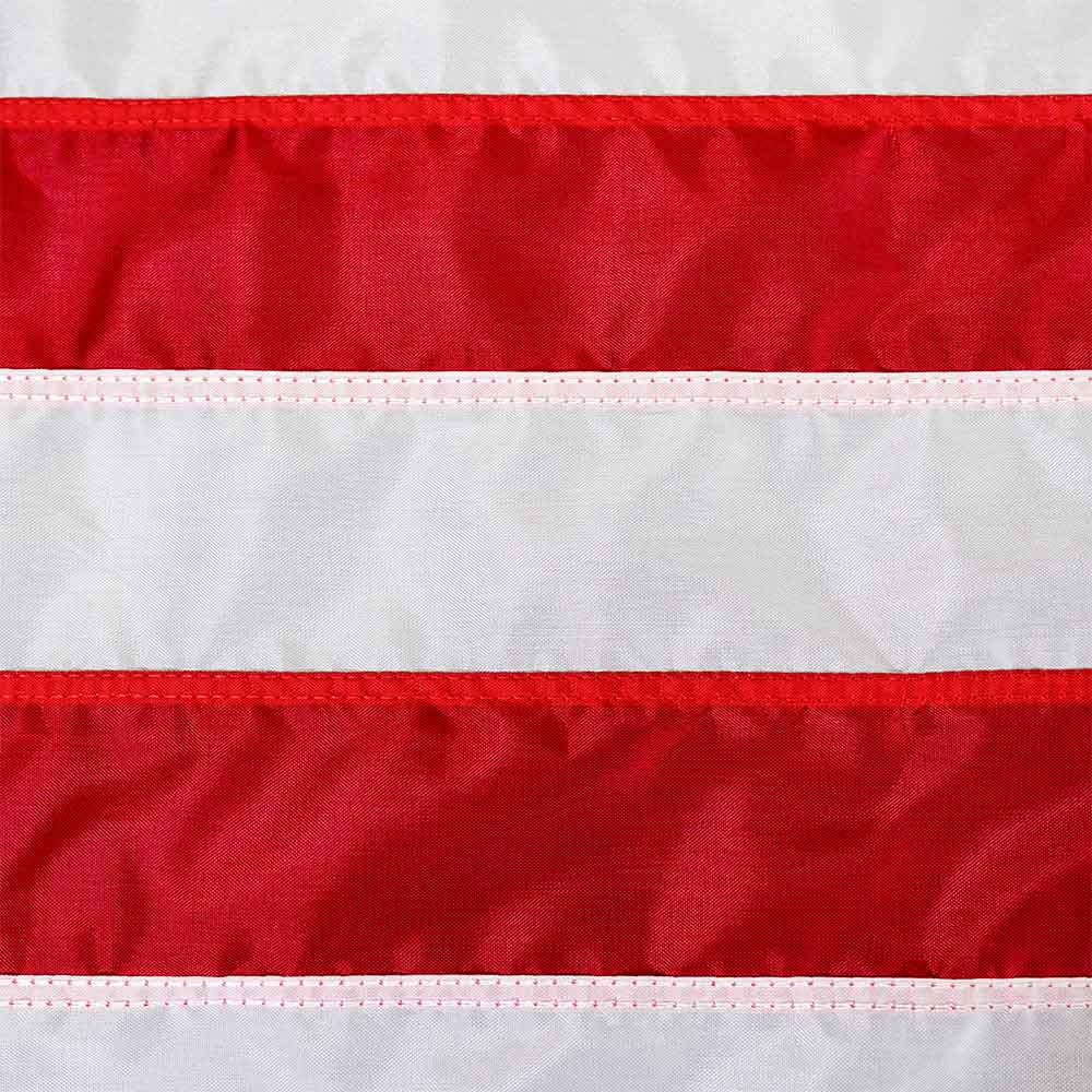 Pole Sleeve Nylon American flag sewn stripes