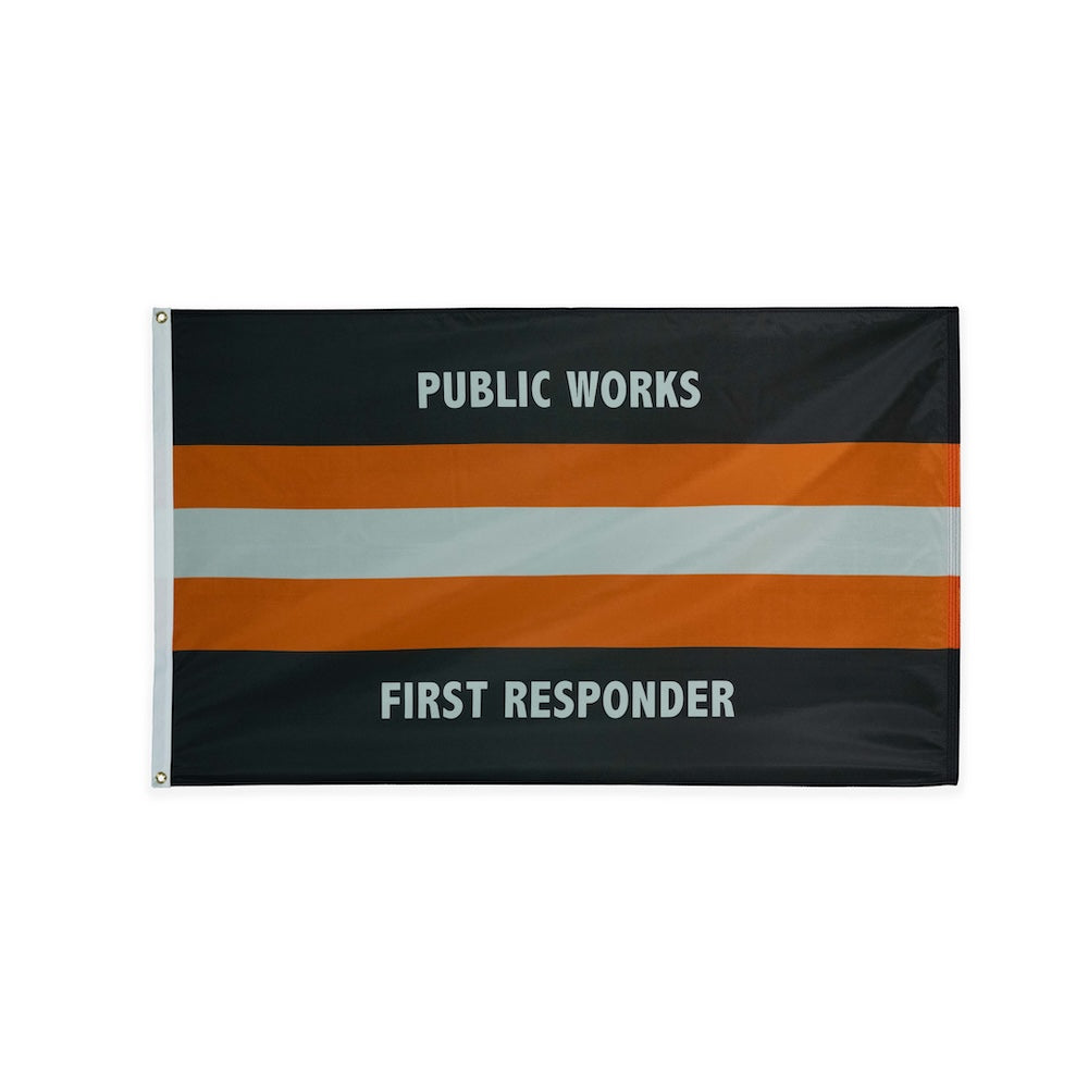 Nylon Public Works Flag with grommets