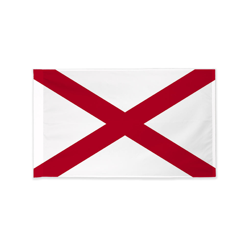 Alabama state flag with pole sleeve