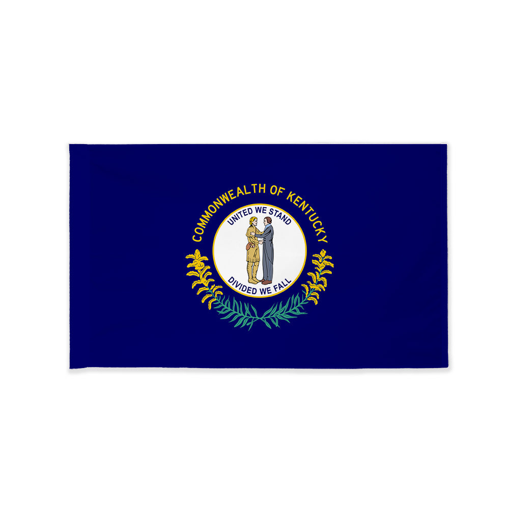 Kentucky state flag with pole sleeve