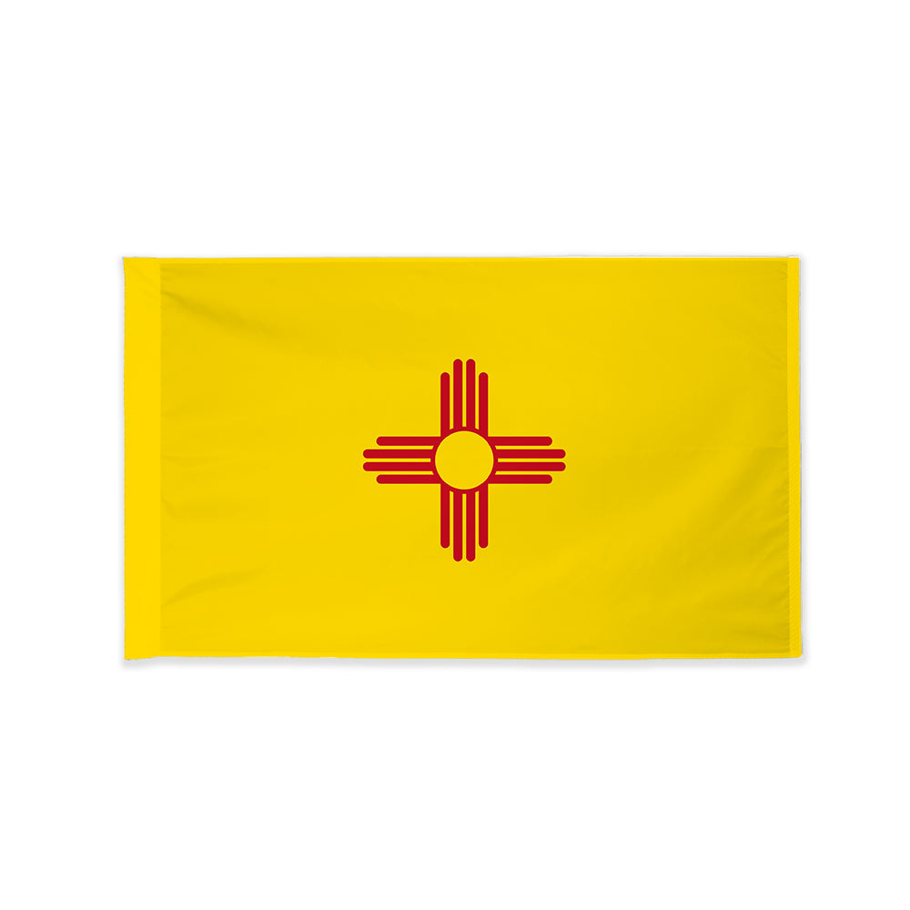 New Mexico state flag with pole sleeve