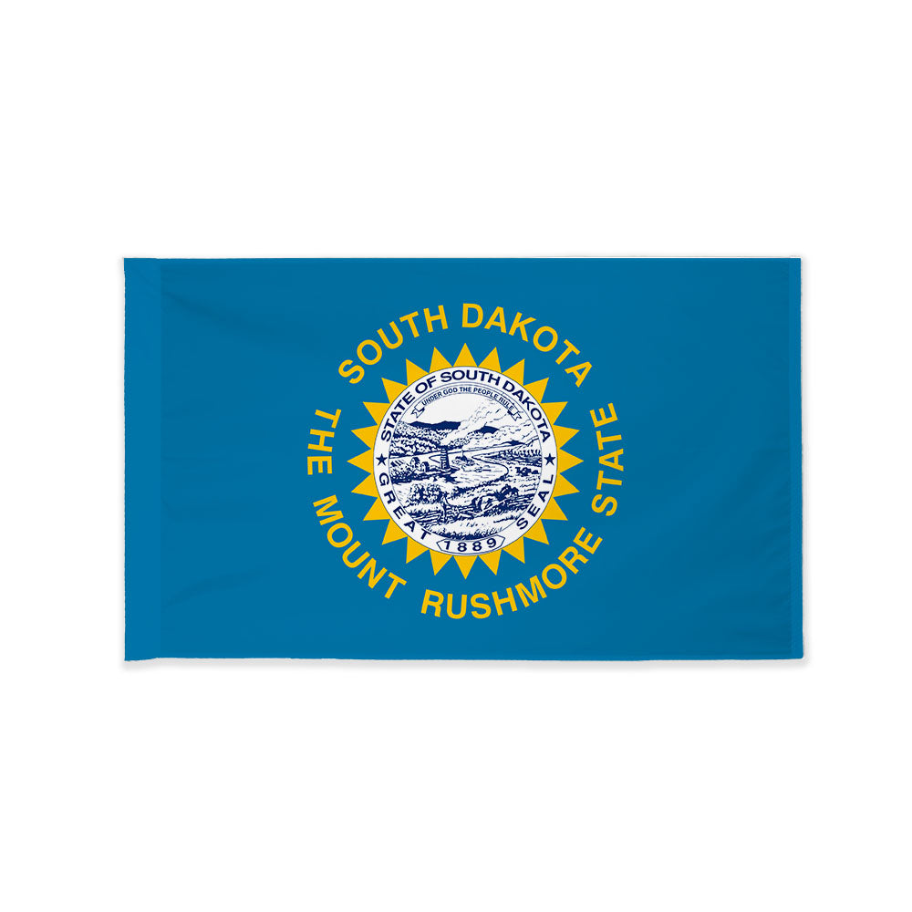 South Dakota state flag with pole sleeve
