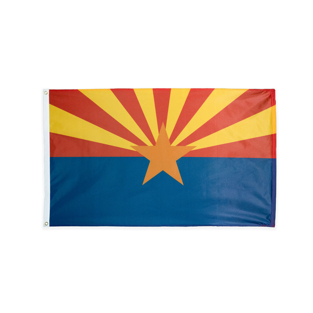 Polyester Arizona state flag with grommets