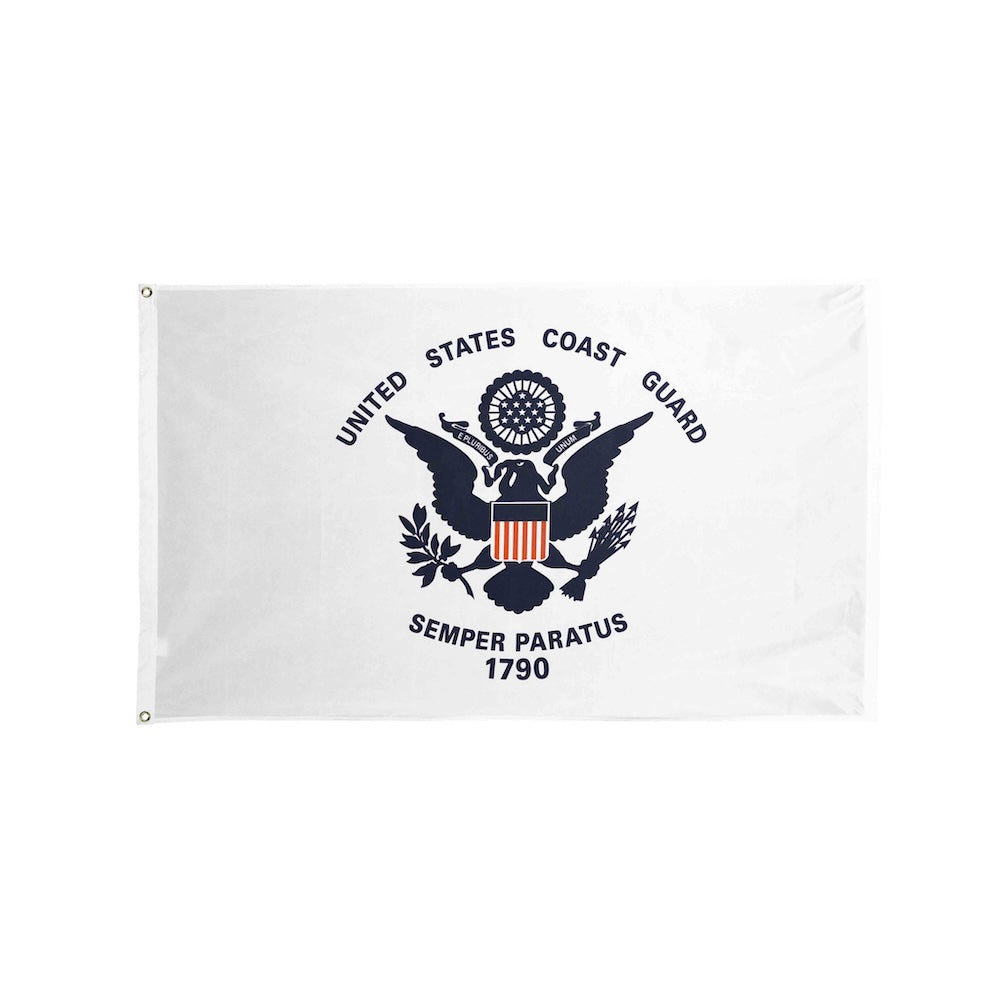 Polyester Coast Guard flag with grommets