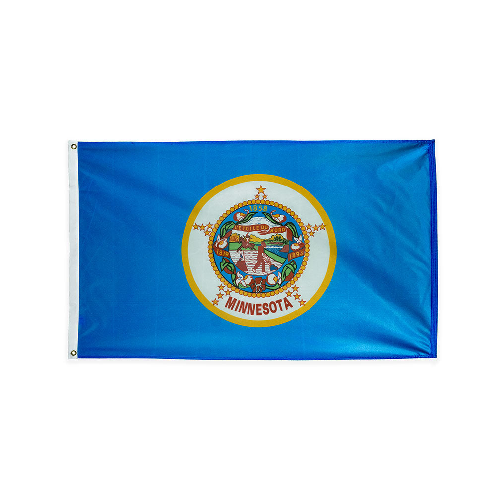 Polyester Minnesota historic state flag with grommets