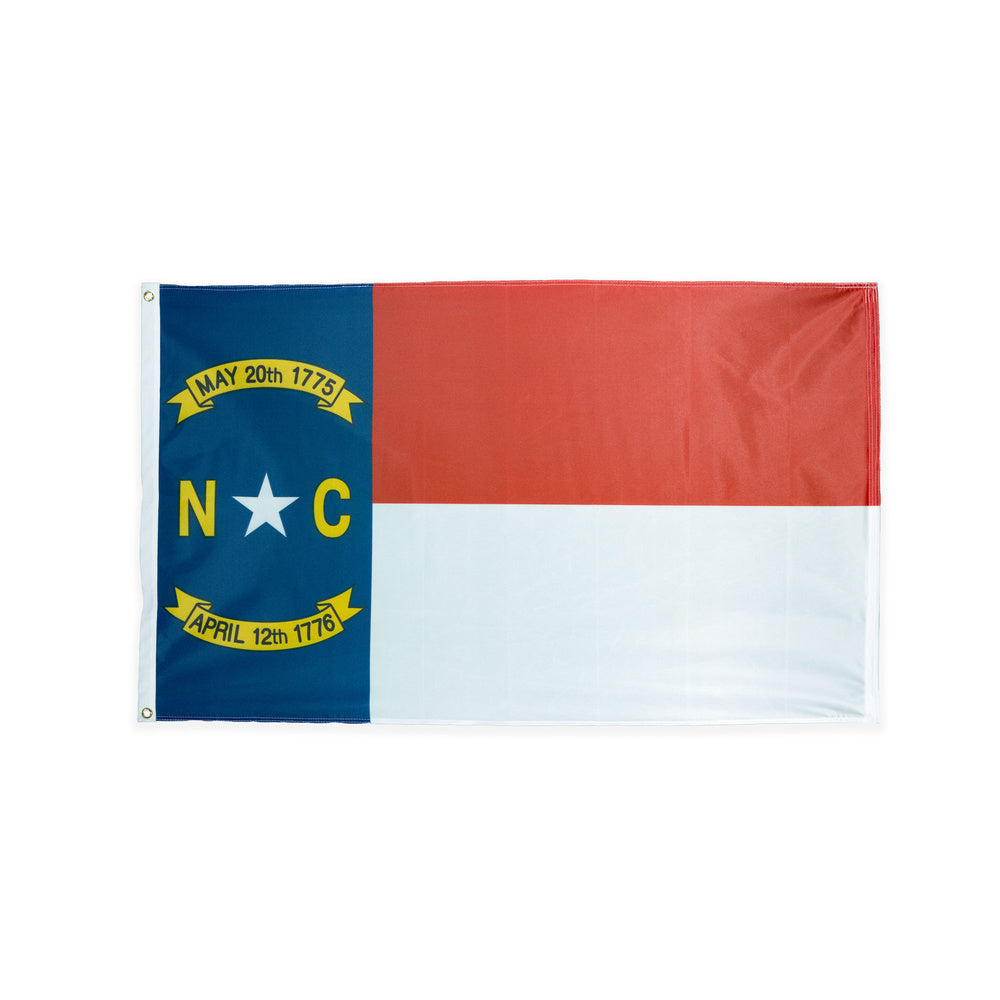 Polyester North Carolina state flag with grommets