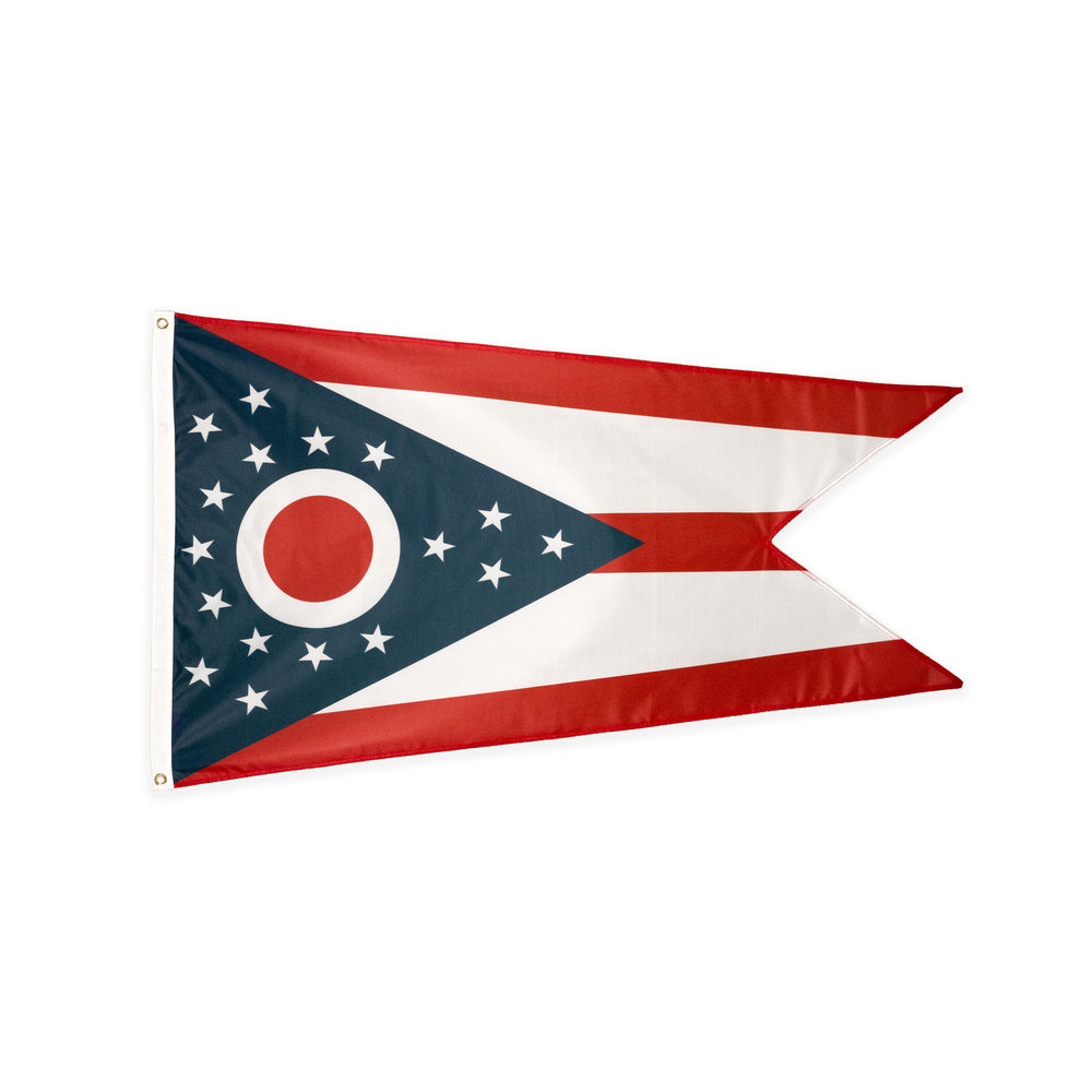 Polyester Ohio state flag with grommets