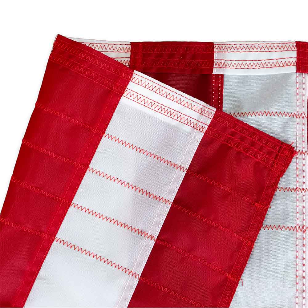 Reinforced Nylon American flag fly end