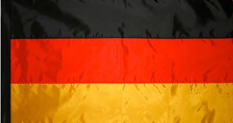 Germany Flag with Pole Sleeve - For Indoor Use