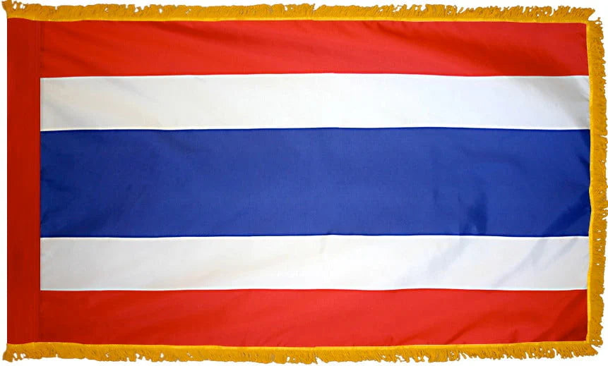 Thailand Flag with Fringe - For Indoor Use