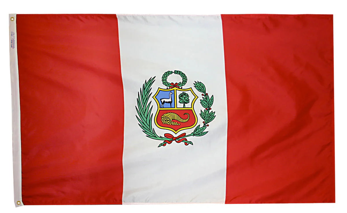 Peru Flag - For Outdoor Use