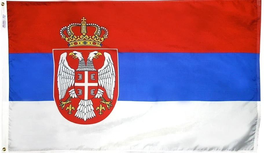 Serbia Flag - For Outdoor Use