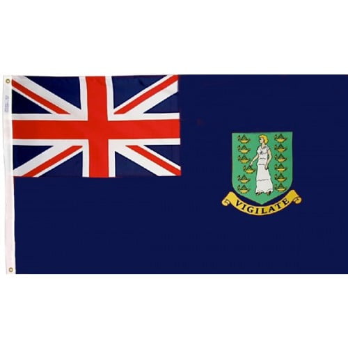 Virgin Islands British - Outdoor Flag with heading & grommets