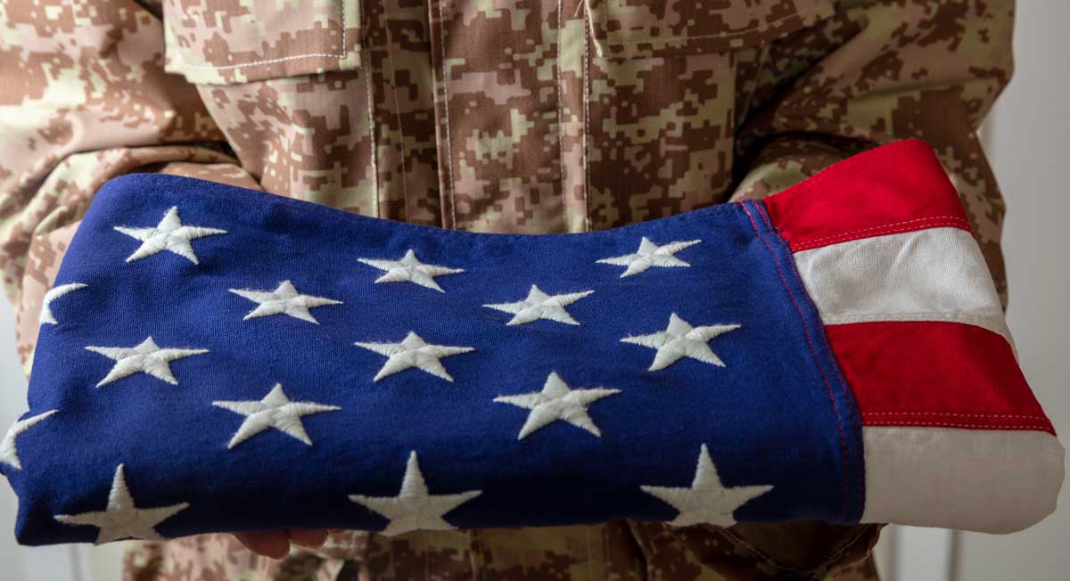 How many stars show on a folded flag hotsell