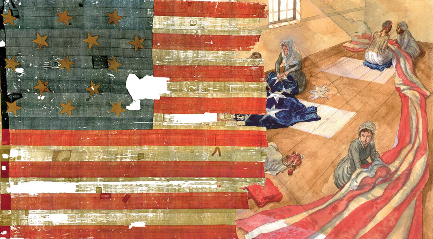 The Star-Spangled Banner Flag and Grace Wisher