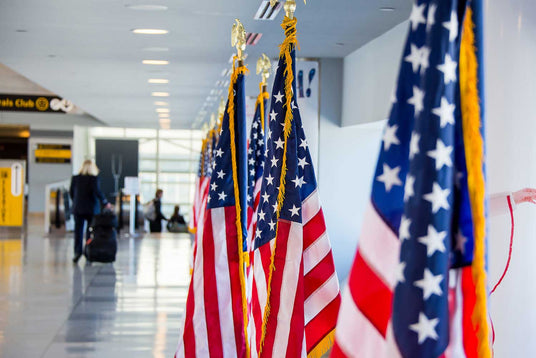 Fringed American Flags