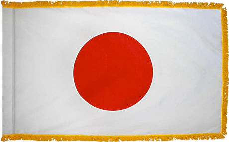 Japan Flag with Fringe - For Indoor Use