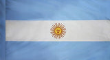 Argentina Flag with Pole Sleeve - For Indoor Use