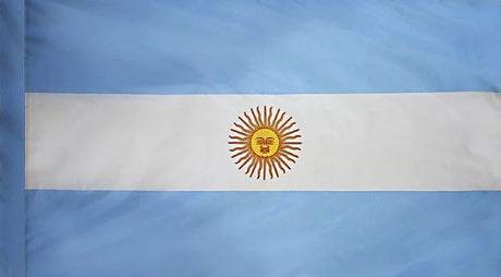 Argentina Flag with Pole Sleeve - For Indoor Use