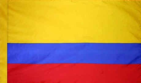 Colombia Flag with Pole Sleeve - For Indoor Use