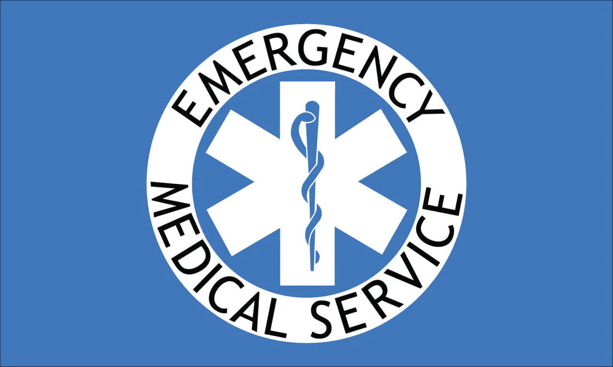 EMS Flag - 3'x5' - For Outdoor Use