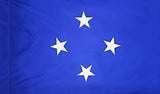 Micronesia Flag with Pole Sleeve - For Indoor Use